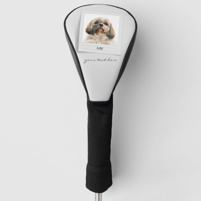 Pet Shih Tzu Foto Frame Personalisierter Vater Golf Headcover (Vorderseite)