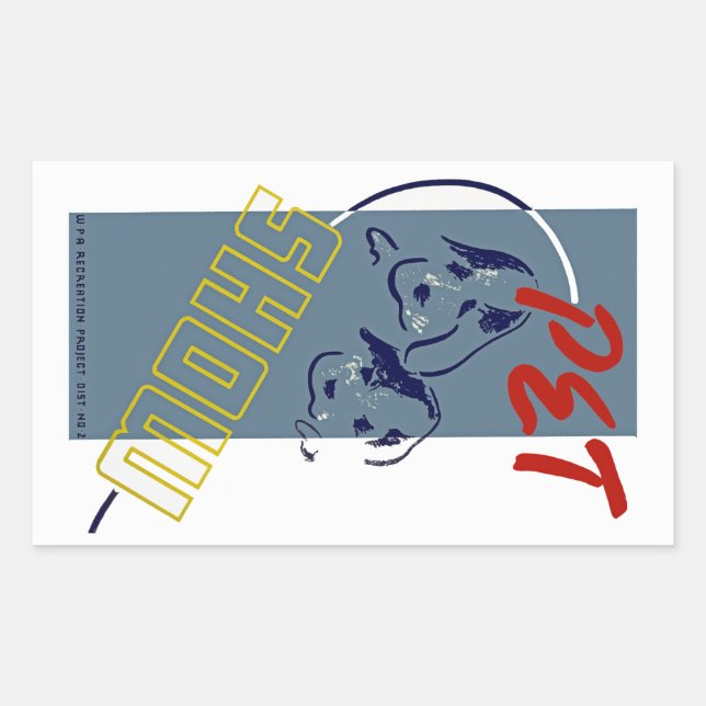 Pet Show Rechteckiger Aufkleber (Vorderseite)