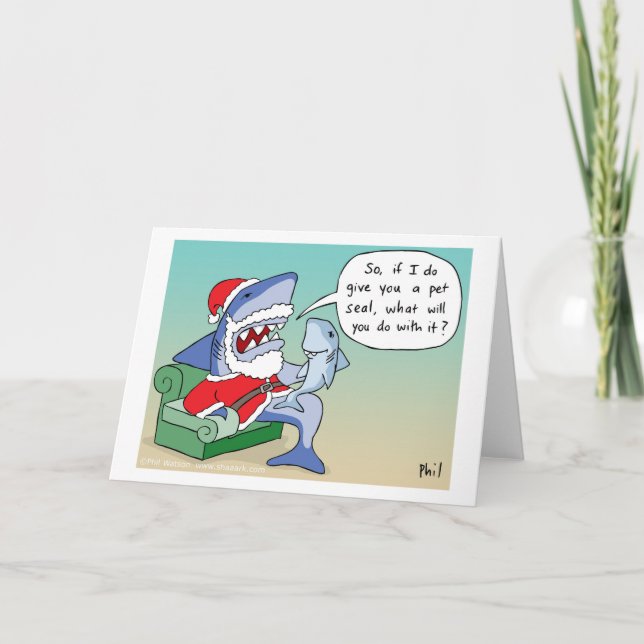Pet Siegel Weihnachtskarte Feiertagskarte (Vorderseite)