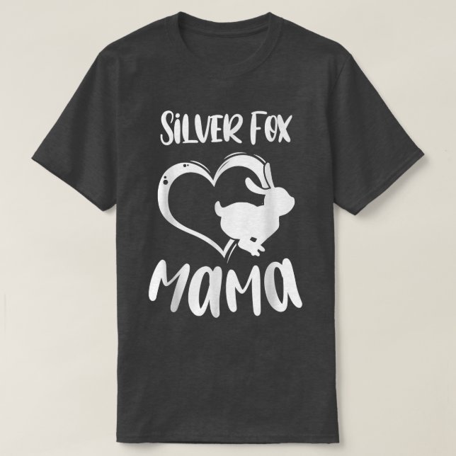 Pet Silver Fo Mama Rabbit Owner Mother Women Girls T-Shirt (Design vorne)