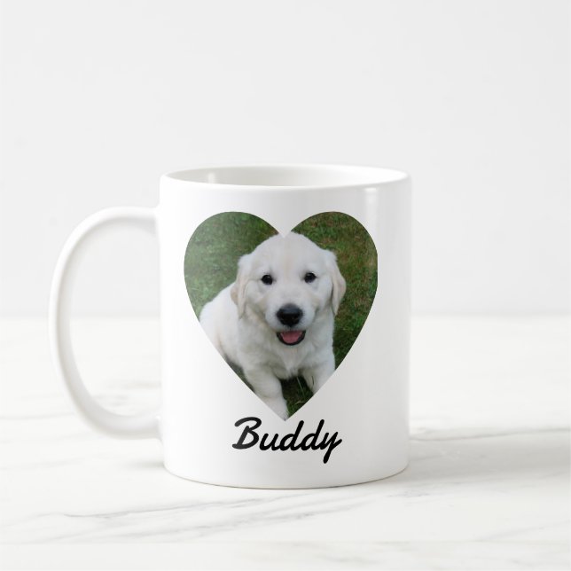 Pet Simple Photo Modern Custom  Kaffeetasse (Links)