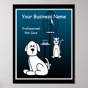 Pet Sitter Boarding Business Signing Poster