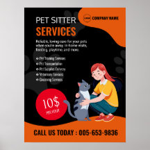 Pet Sitter Custom Poster