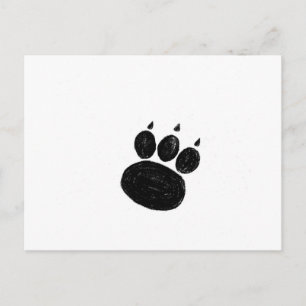 Pet Sitter & Dog Walker Paw Print Postkarte