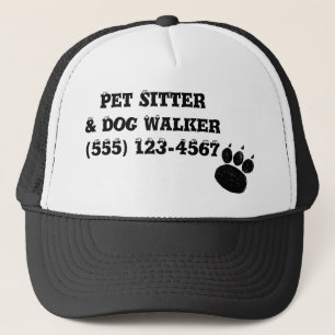 Pet Sitter & Dog Walker Paw Print Truckerkappe