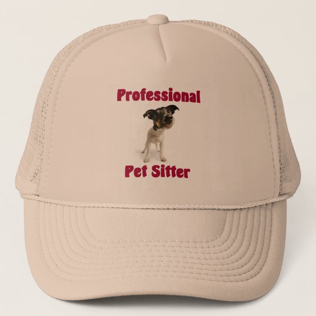 Pet Sitter Hat Truckerkappe (Vorderseite)