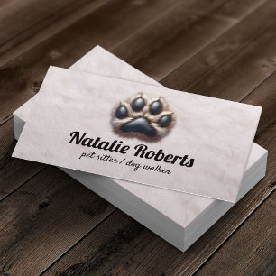 Pet Sitter Niedlich Furore Pad Print Dog Walker Visitenkarte