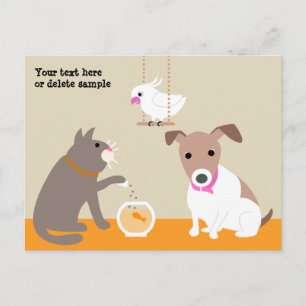 Pet Sitter's Postcard Postkarte