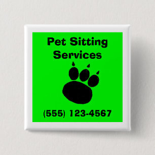 Pet-Sitting-Dienste Drucken Button