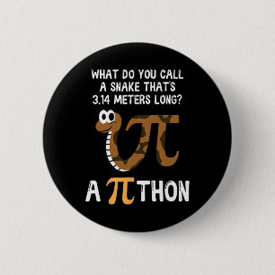 Pet Snake Math Pi Day Python Button