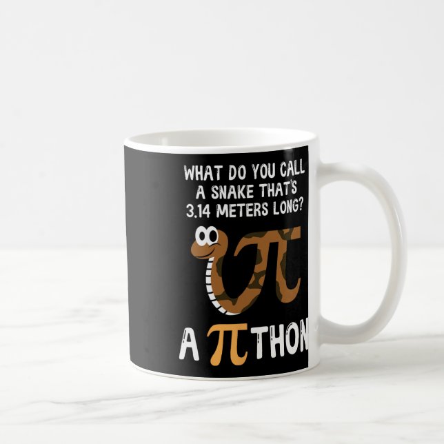 Pet Snake Math Pi Day Python Kaffeetasse (Rechts)