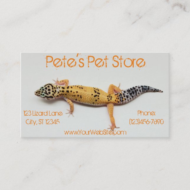 Pet Store Business Card Visitenkarte (Vorderseite)