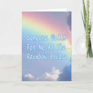 Pet Sympathy Card Rainbow Bridge Dog Cat Full Gedi Karte