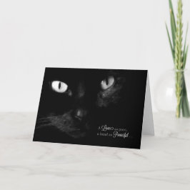 Pet Sympathy for Loss of a Cat - Black Cat Karte