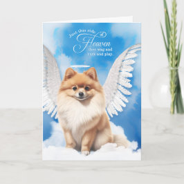 Pet Sympathy Loss Dog Sable Pomeranian Angel Karte