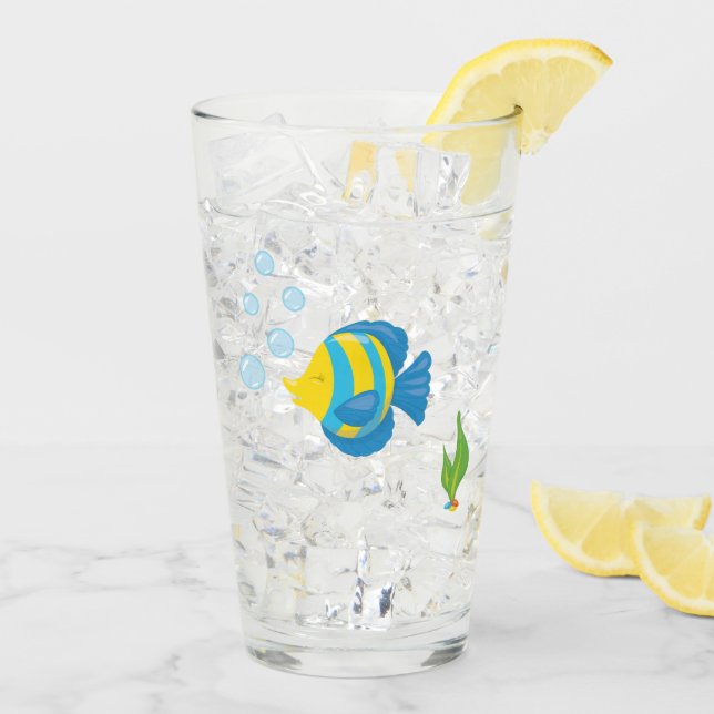 Pet Tropical Fish Bowl Aquarium Glas (Rückseite Ice)