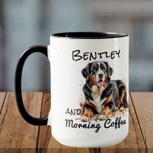 Pet Watercolor Browns Bernese PERSONALIZE Tasse