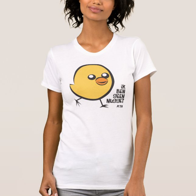 PETA Ik ben geen nugget T-Shirt (Vorderseite)