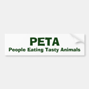 PETA, Leute, die geschmackvolle Tiere essen Autoaufkleber