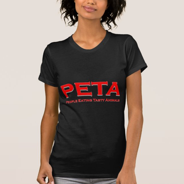 PETA - Leute, die geschmackvolle Tiere essen T-Shirt (Vorderseite)