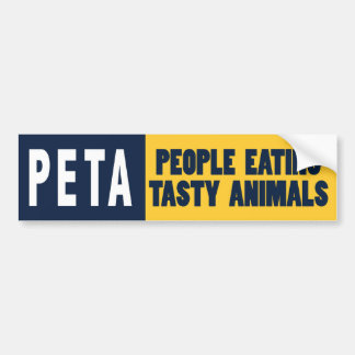 PETA Leute, die Tiere essen Autoaufkleber