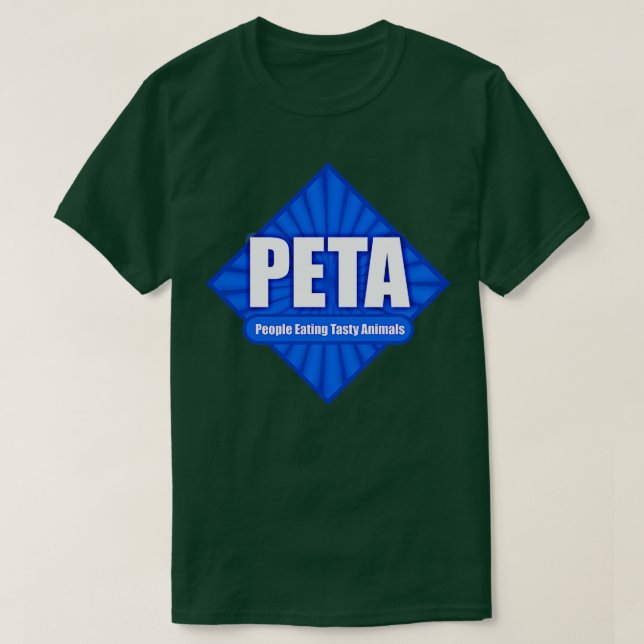 PETA Leute essen leckere Tiere T-Shirt (Design vorne)