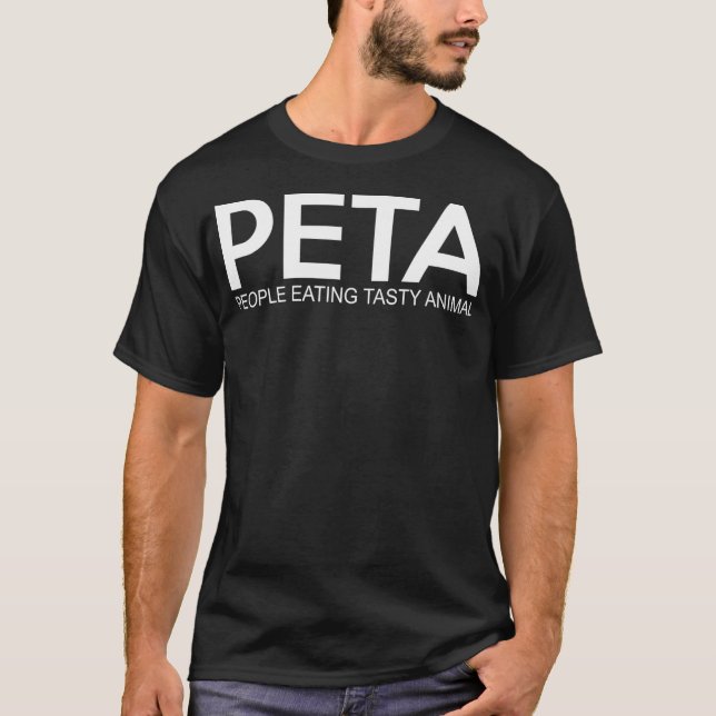 Peta Leute essen leckeres Tier T-Shirt (Vorderseite)