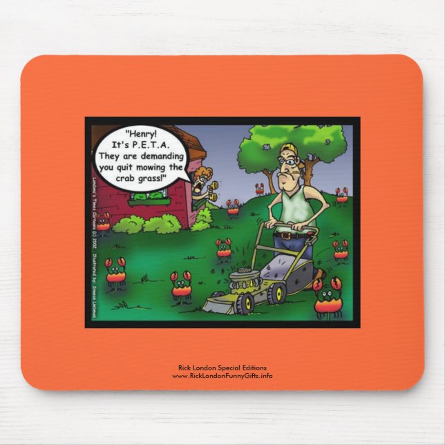 PETA und Crabgrass Cartoon Mouse Pad Mousepad (Vorne)