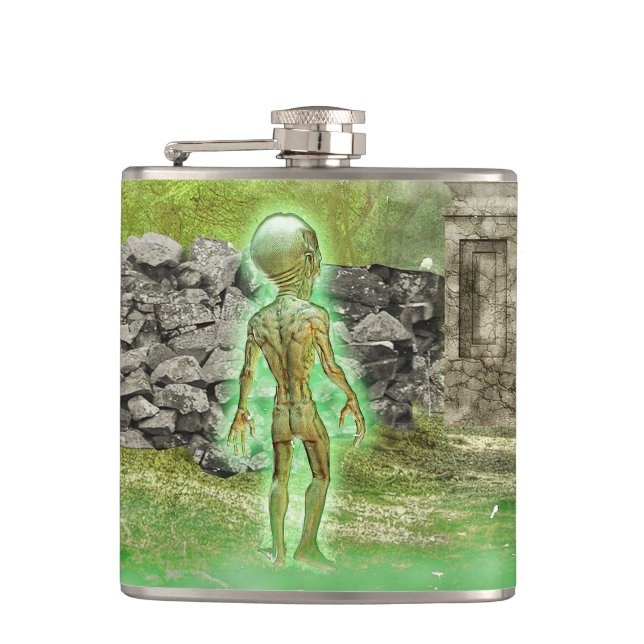 Petaca The Silent Man Flachmann (Vorderseite)