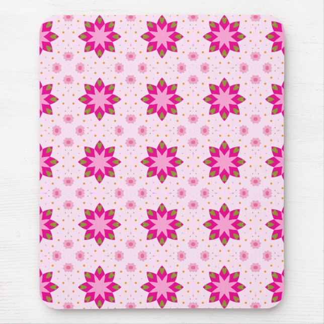 Petal Blossom Confetti pattern Mousepad (Vorne)