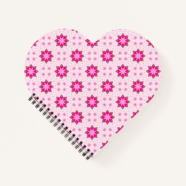 Petal Blossom Konfetti-Muster  Notizbuch (Vorderseite)
