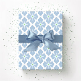 Petal-Diamant in Schiefer und Grün Geschenkpapier