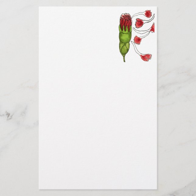 "Petal Fall # 1" Blumengeschirr Briefpapier (Vorderseite)