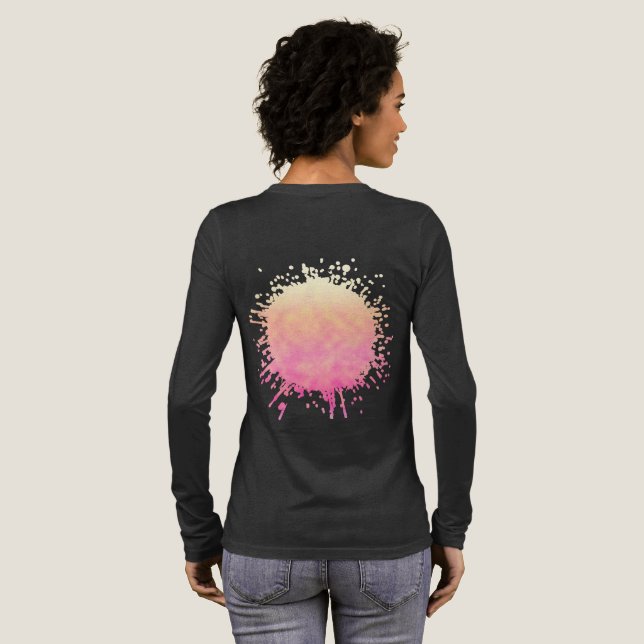 Petal Glow Tri-Blend Shirt (Voller Rückseite)