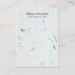 PETAL HANDMADE PAPIER LANGE NEKKLACE EARRING DISPL VISITENKARTE