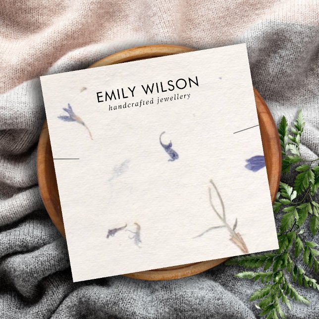 PETAL HANDMADE PAPIER NECKLACE BRACELET DISPLAY QUADRATISCHE VISITENKARTE (Von Creator hochgeladen)