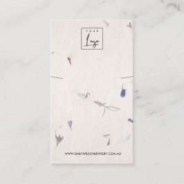 PETAL HANDMADE PAPIER NECKLACE BRACELET DISPLAY VISITENKARTE