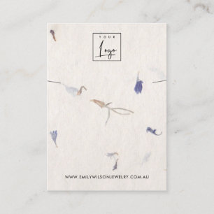 PETAL HANDMADE PAPIER NECKLACE BRACELET DISPLAY VISITENKARTE