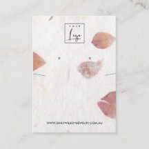 PETAL HANDMADE PAPIER NECKLACE EARRING DISPLAY