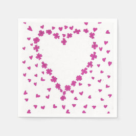 Petal Heart Paper Napkin Serviette