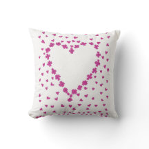 Petal Heart Throw Kissen