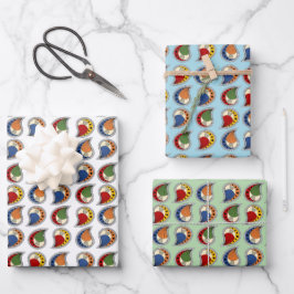 Petal Paisley Rhythmus Geschenkpapier Set