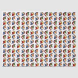 Petal Paisley Rhythmus Mehrfarbig Seidenpapier
