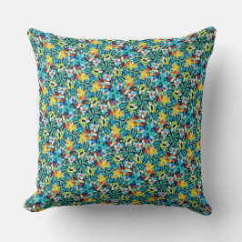 Petal Party Pattern Throw Pillow Kissen