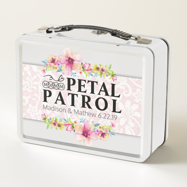 Petal Patrol Flower Girl Special Agent Geschenkbox Metall Brotdose (Rückseite)