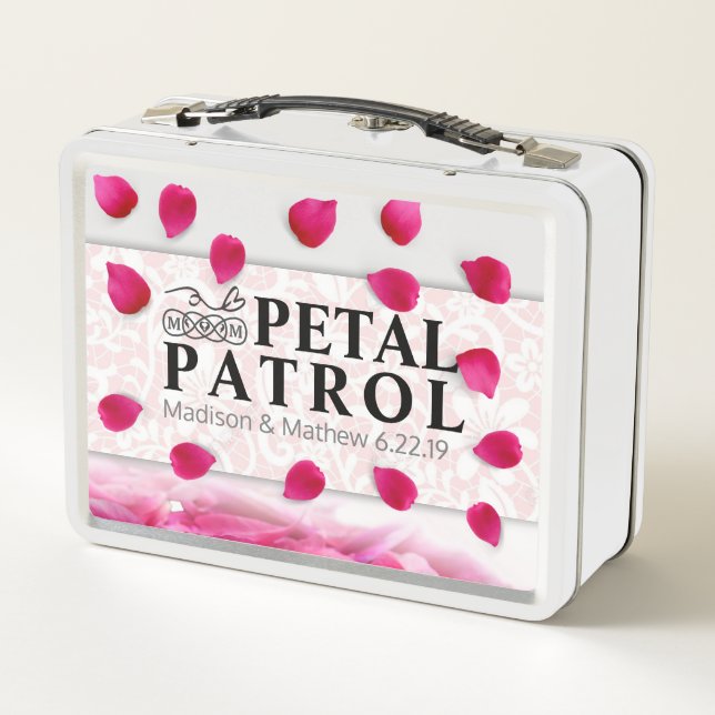 Petal Patrol Flower Girl Special Agent Geschenkbox Metall Brotdose (Rückseite)