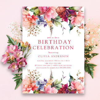 Petal Perfection Einladung zum Geburtstag