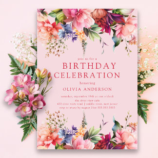 Petal Perfection Einladung zum Geburtstag