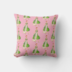 Petal Pink 1950er Jahre Vintage Hausfrau Kissen