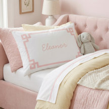 Petal Pink, griechischer Key Monogram Standard Kis